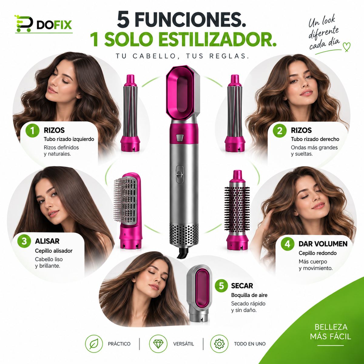 ESTILIZADOR DE CABELLO 5 EN 1