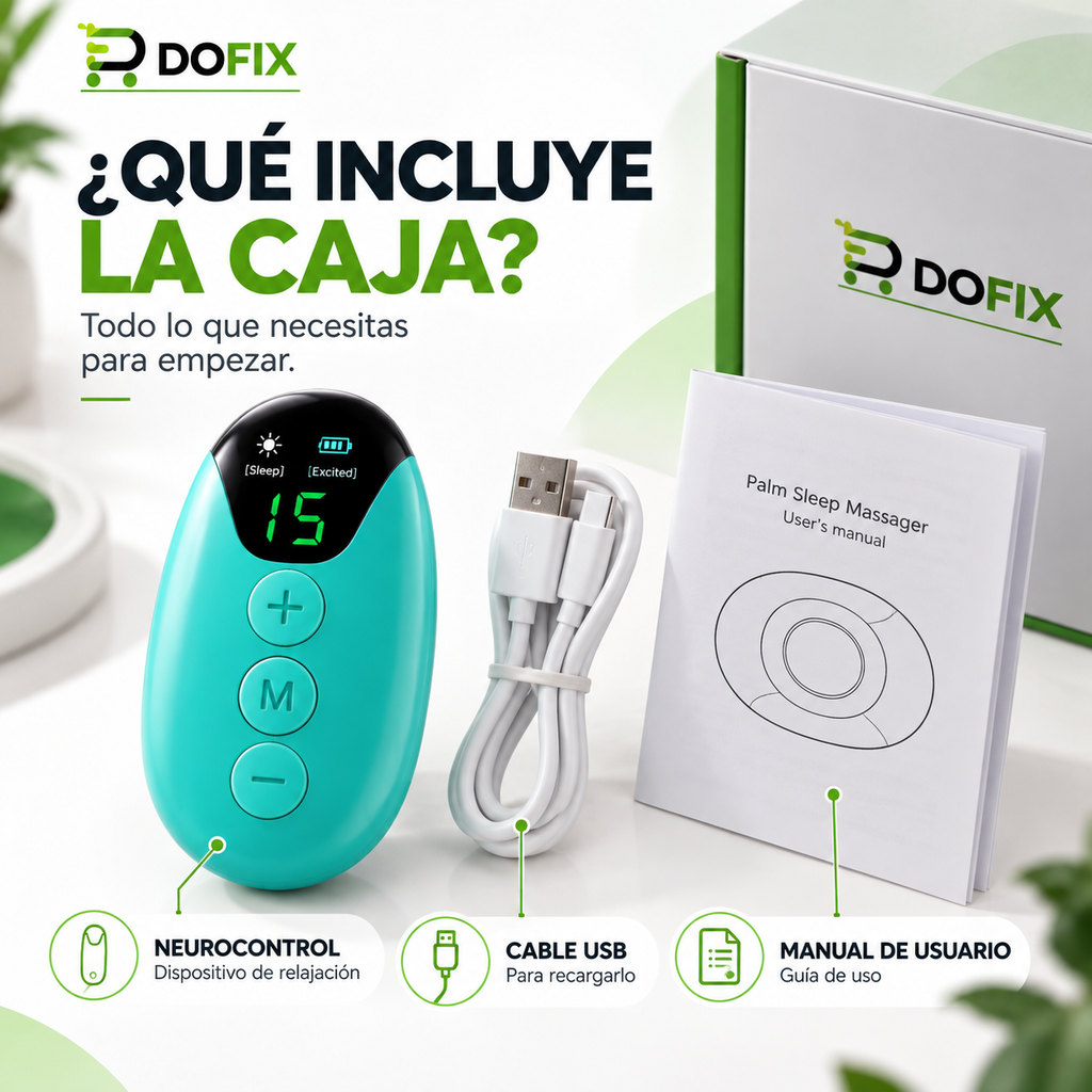 Contenido de la caja: Neurocontrol, cable USB y manual